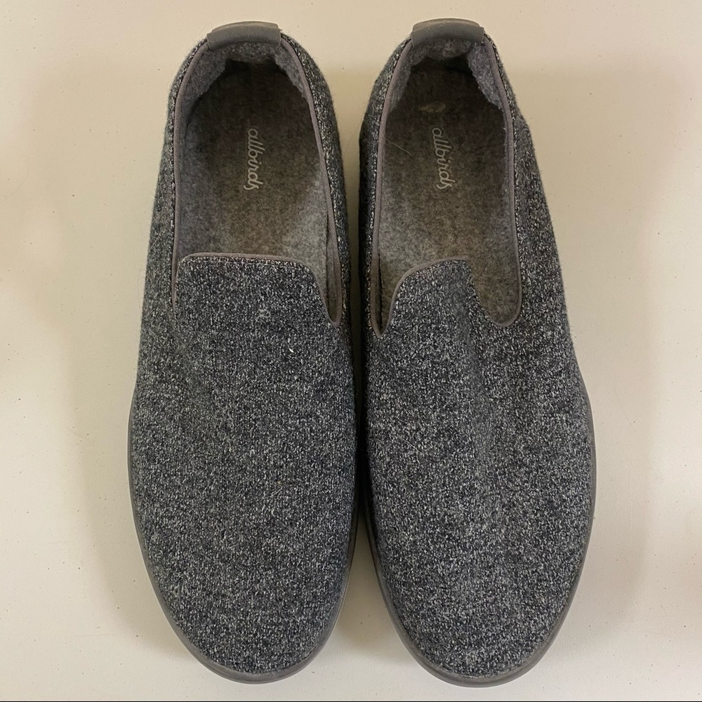EUC AllBirds Gray Wool Loungers Slip on Shoes Size M12